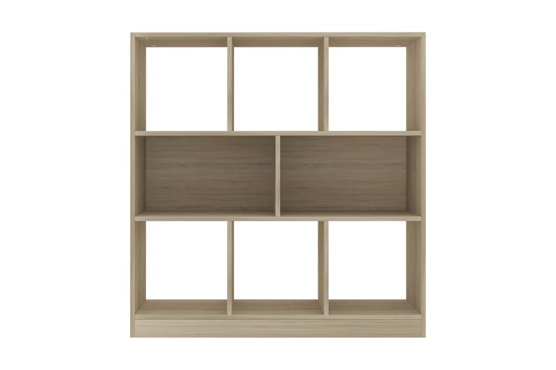 Bokhylla sonoma-ek 97,5x29,5x100 cm spånskiva - Brun - Förvaring - Hyllor - Bokhylla