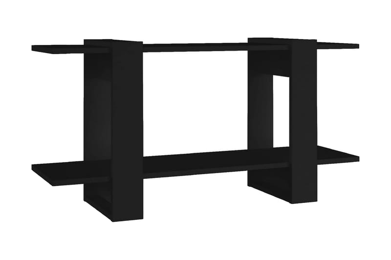 Bokhylla svart 100x30x51 cm konstruerat trä - Svart - Förvaring - Hyllor - Bokhylla