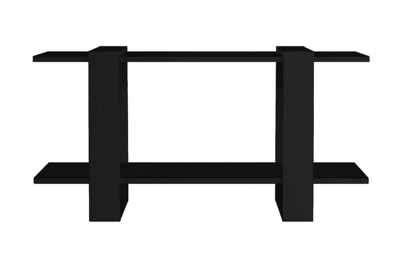 Bokhylla svart 100x30x51 cm konstruerat trä - Svart - Förvaring - Hyllor - Bokhylla