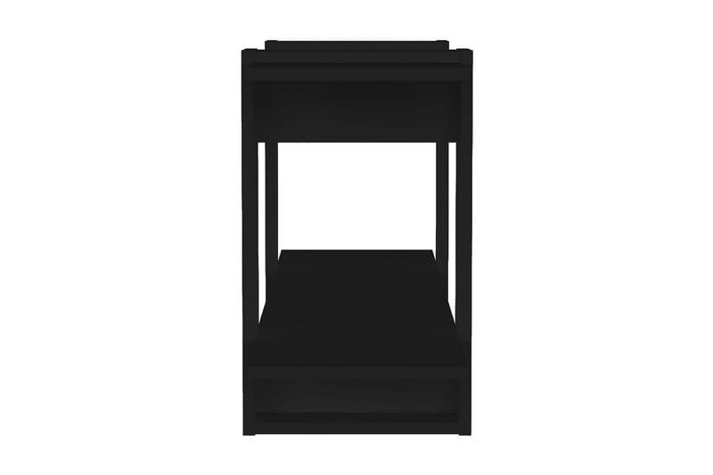 Bokhylla svart 100x30x51 cm konstruerat trä - Svart - Förvaring - Hyllor - Bokhylla