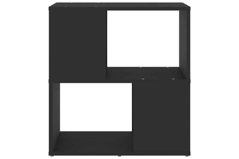 Bokhylla svart 60x24x63 cm spånskiva - Svart - Bokhylla
