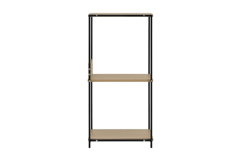 Bokhylla svart och ek 33,5x39,6x79,7 cm spånskiva - Svart - Förvaring - Hyllor - Bokhylla