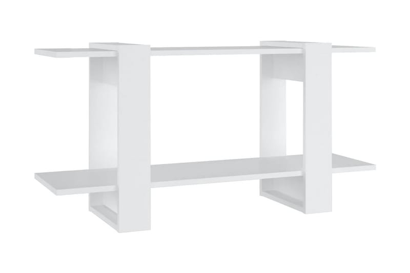 Bokhylla vit 100x30x51 cm konstruerat trä - Vit - Förvaring - Hyllor - Bokhylla