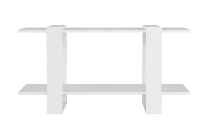 Bokhylla vit 100x30x51 cm konstruerat trä - Vit - Förvaring - Hyllor - Bokhylla