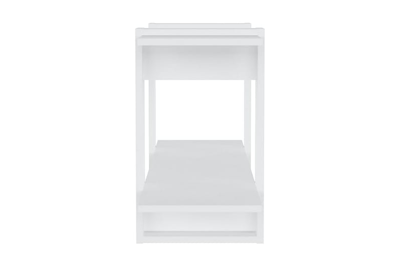 Bokhylla vit 100x30x51 cm konstruerat trä - Vit - Förvaring - Hyllor - Bokhylla