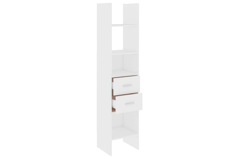 Bokhylla vit 40x35x180 cm spånskiva - Vit - Förvaring - Hyllor - Bokhylla