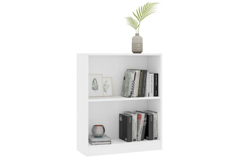 Bokhylla vit 60x24x74,5 cm spånskiva - Vit - Förvaring - Hyllor - Bokhylla