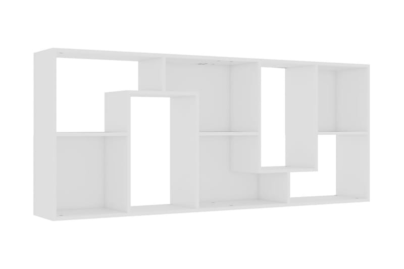 Bokhylla vit 67x24x161 cm spånskiva - Vit - Förvaring - Hyllor - Bokhylla