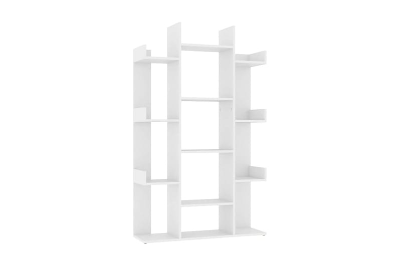 Bokhylla vit 86x25,5x140 cm spånskiva - Vit - Förvaring - Hyllor - Bokhylla