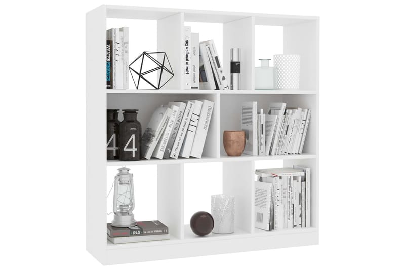Bokhylla vit 97,5x29,5x100 cm spånskiva - Vit - Förvaring - Hyllor - Bokhylla