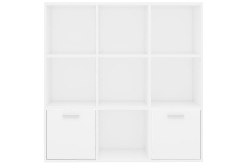 Bokhylla vit 98x30x98 cm spånskiva - Vit - Förvaring - Hyllor - Bokhylla