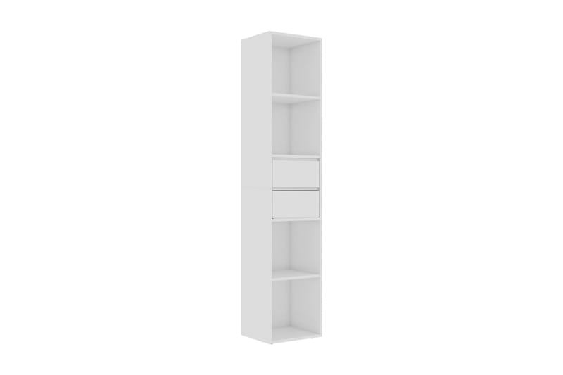 Bokhylla vit högglans 36x30x171 cm spånskiva - Vit - Förvaring - Hyllor - Bokhylla
