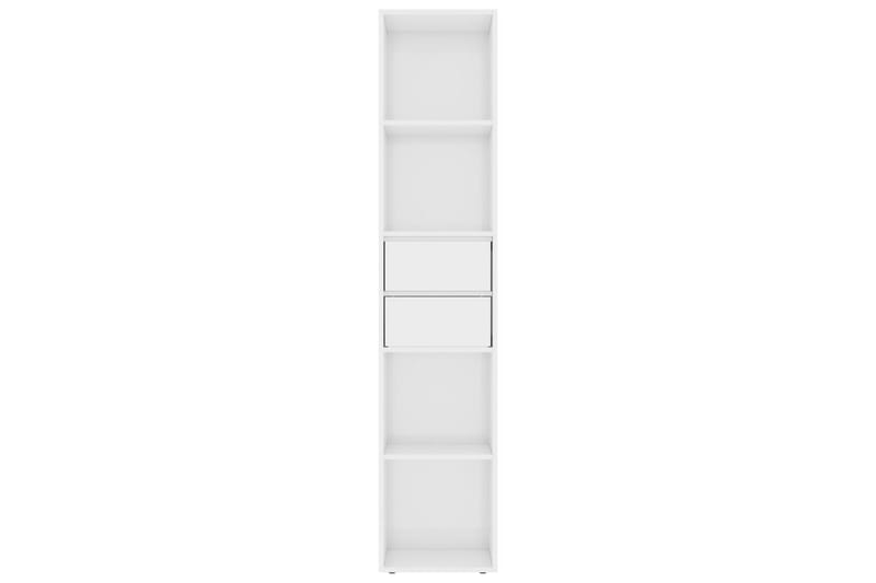 Bokhylla vit högglans 36x30x171 cm spånskiva - Vit - Förvaring - Hyllor - Bokhylla
