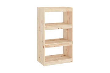 Bokhylla/rumsavdelare 60x30x103,5 cm massiv furu