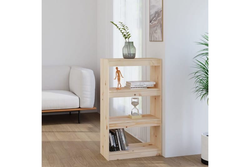 Bokhylla/rumsavdelare 60x30x103,5 cm massiv furu - Trä - Förvaring - Hyllor - Bokhylla