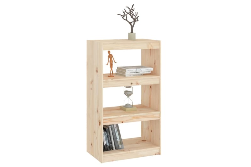 Bokhylla/rumsavdelare 60x30x103,5 cm massiv furu - Trä - Förvaring - Hyllor - Bokhylla