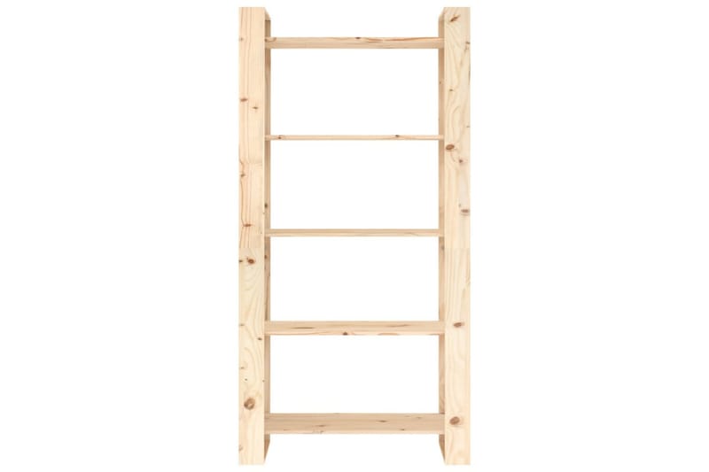 Bokhylla/rumsavdelare 80x35x160 cm massiv furu - Brun - Förvaring - Hyllor - Bokhylla