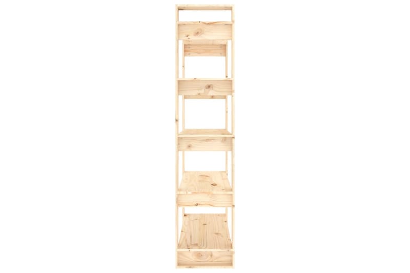 Bokhylla/rumsavdelare 80x35x160 cm massiv furu - Brun - Förvaring - Hyllor - Bokhylla