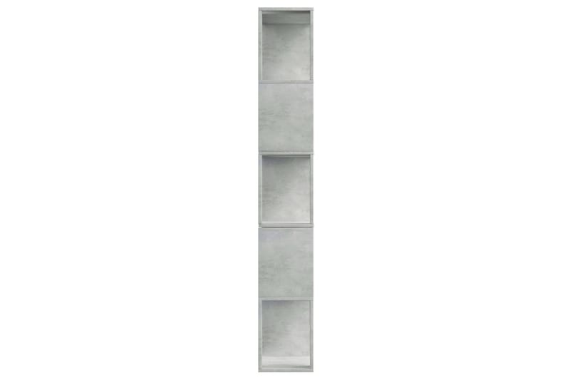 Bokhylla/Rumsavdelare betonggrå 80x24x159 cm spånskiva - Grå - Förvaring - Hyllor - Bokhylla
