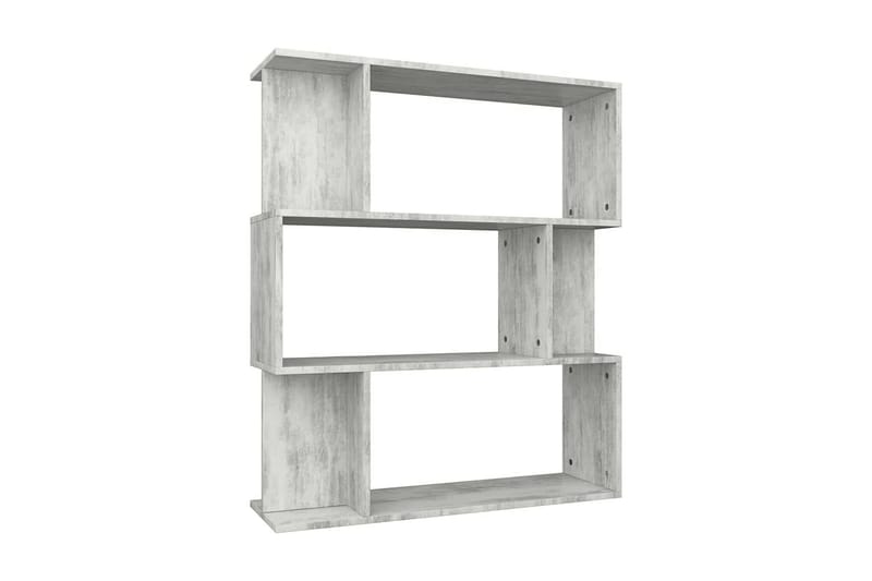 Bokhylla/Rumsavdelare betonggrå 80x24x96 cm spånskiva - Grå - Förvaring - Hyllor - Bokhylla