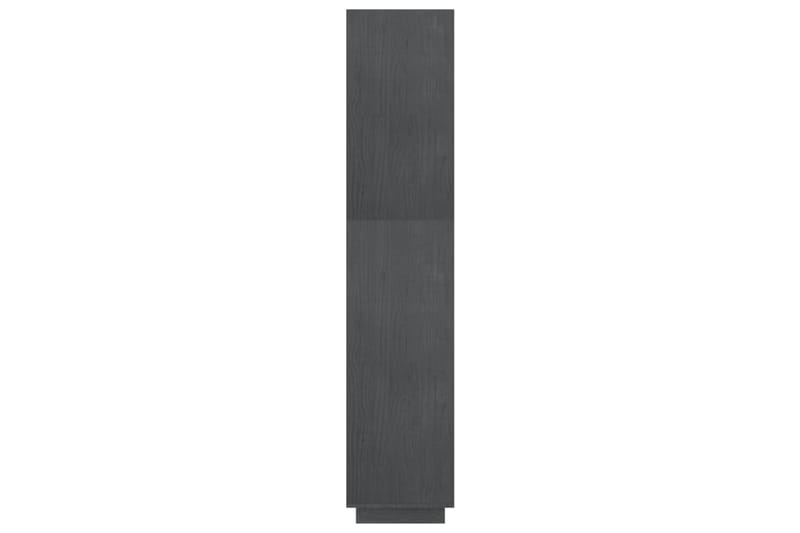 Bokhylla/rumsavdelare grå 60x35x167 cm massiv furu - Grå - Förvaring - Hyllor - Bokhylla
