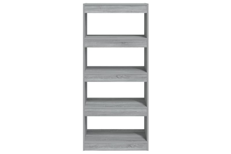 Bokhylla/Rumsavdelare grå sonoma-ek 60x30x135 cm - Grå - Förvaring - Hyllor - Bokhylla