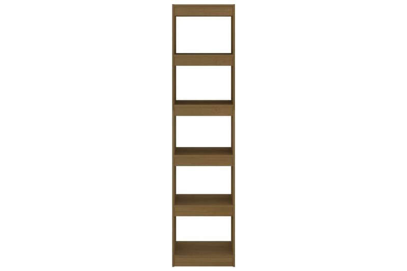 Bokhylla/rumsavdelare honungsbrun 40x30x167,5 cm massiv furu - Honung - Förvaring - Hyllor - Bokhylla