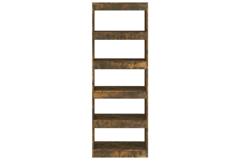 Bokhylla/Rumsavdelare rökfärgad ek 60x30x166 cm spånskiva - Brun - Förvaring - Hyllor - Bokhylla