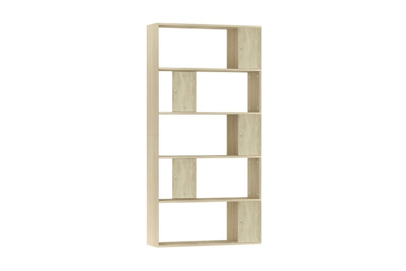 Bokhylla/Rumsavdelare sonoma-ek 80x24x159 cm spånskiva - Brun - Förvaring - Hyllor - Bokhylla