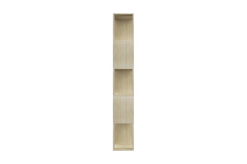 Bokhylla/Rumsavdelare sonoma-ek 80x24x159 cm spånskiva - Brun - Förvaring - Hyllor - Bokhylla