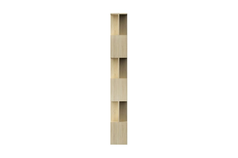 Bokhylla/Rumsavdelare sonoma-ek 80x24x192 cm spånskiva - Brun - Förvaring - Hyllor - Bokhylla