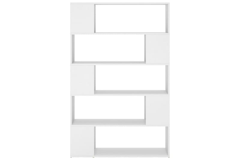 Bokhylla/rumsavdelare vit 100x24x155 cm spånskiva - Vit - Förvaring - Hyllor - Bokhylla