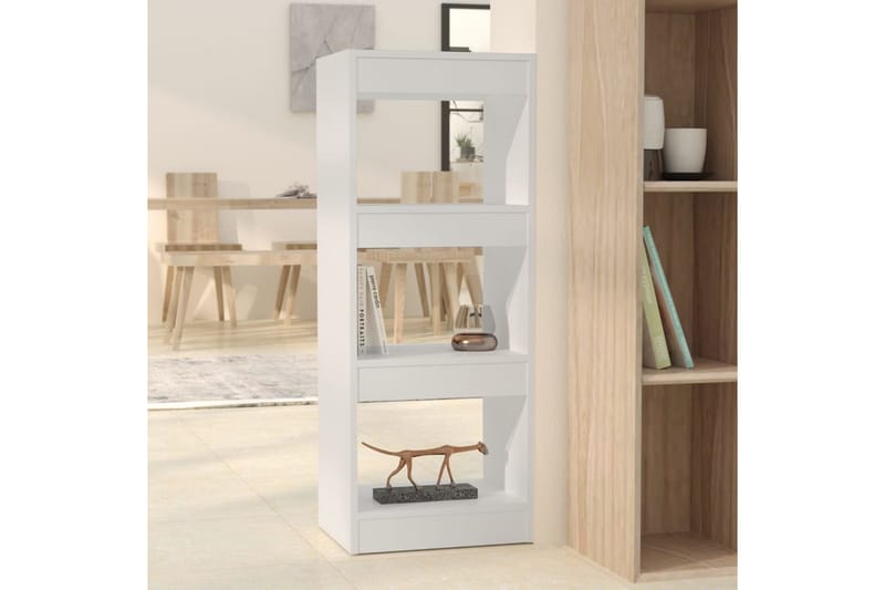Bokhylla/Rumsavdelare vit 40x30x103 cm spånskiva - Vit - Förvaring - Hyllor - Bokhylla