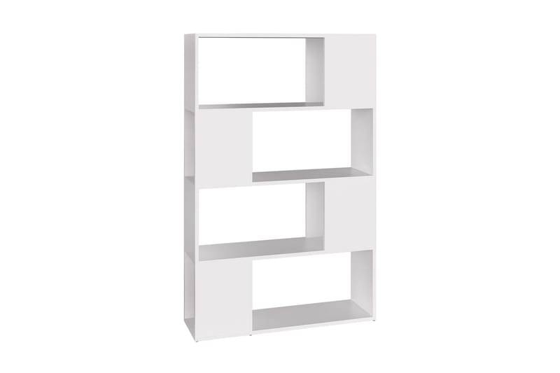 Bokhylla/Rumsavdelare vit 80x24x124,5 cm spånskiva - Vit - Förvaring - Hyllor - Bokhylla