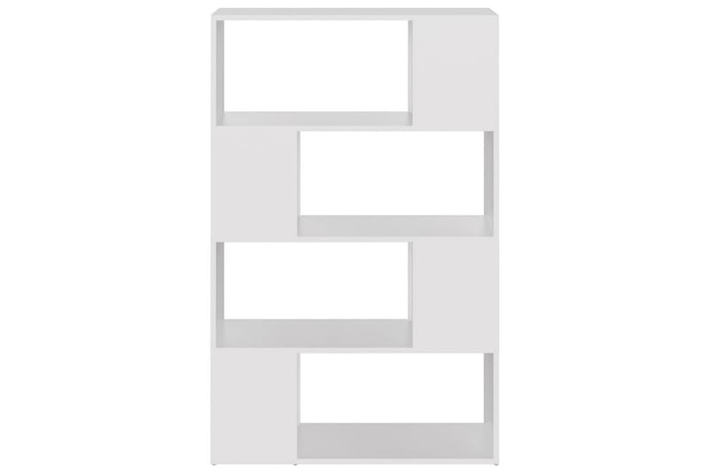 Bokhylla/Rumsavdelare vit 80x24x124,5 cm spånskiva - Vit - Förvaring - Hyllor - Bokhylla
