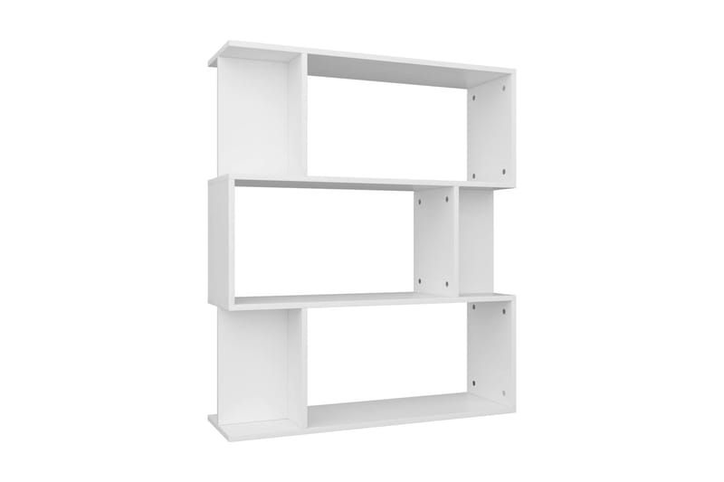 Bokhylla/Rumsavdelare vit 80x24x96 cm spånskiva - Vit - Förvaring - Hyllor - Bokhylla