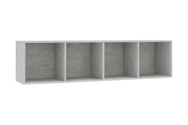 Bokhylla/TV-bänk betonggrå 143x30x36 cm - Grå - Förvaring - Hyllor - Bokhylla