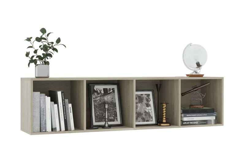 Bokhylla/TV-bänk sonoma-ek 143x30x36 cm - Brun - Förvaring - Hyllor - Bokhylla