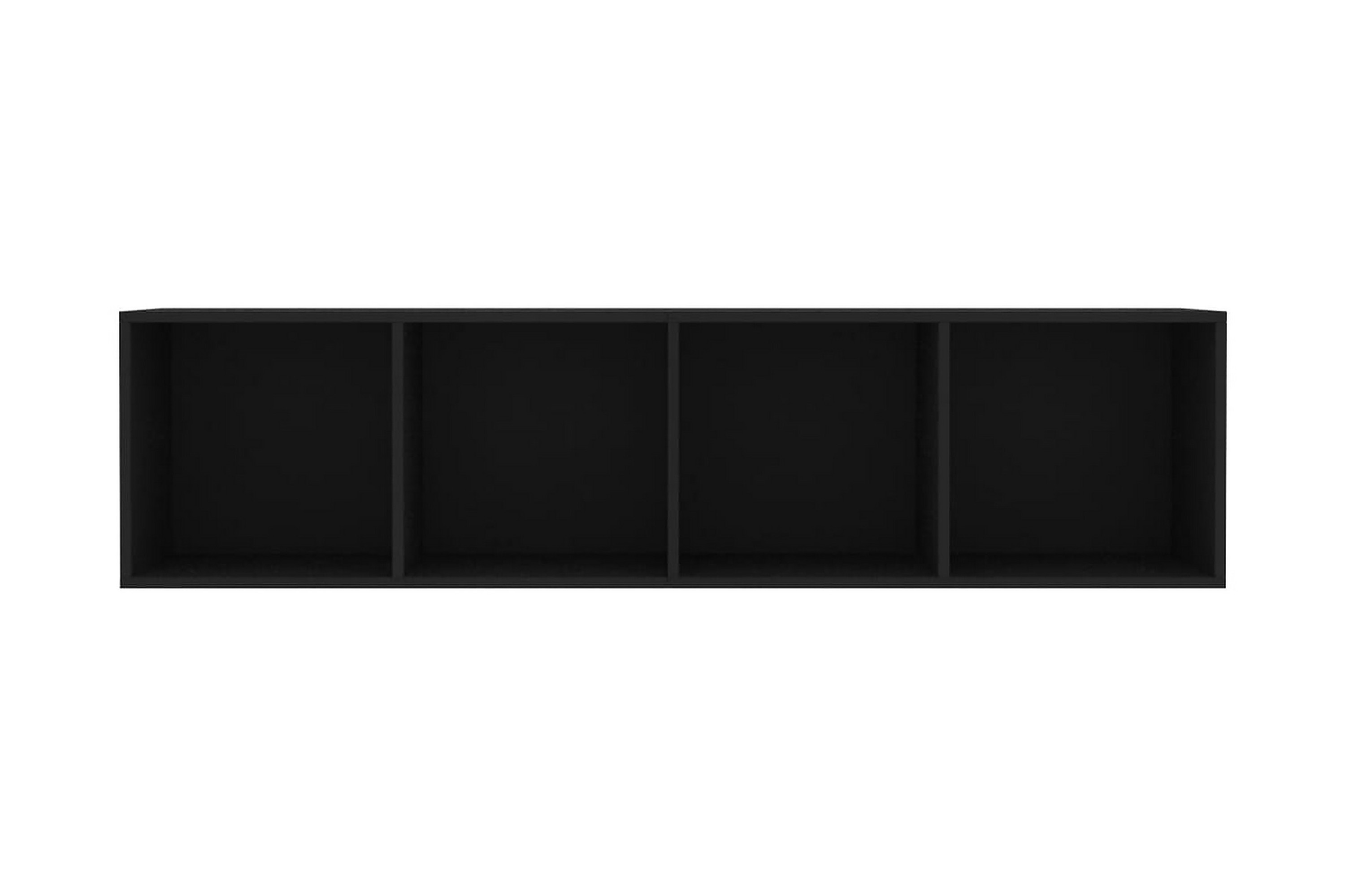 Bokhylla/TV-bänk svart 143x30x36 cm – Svart