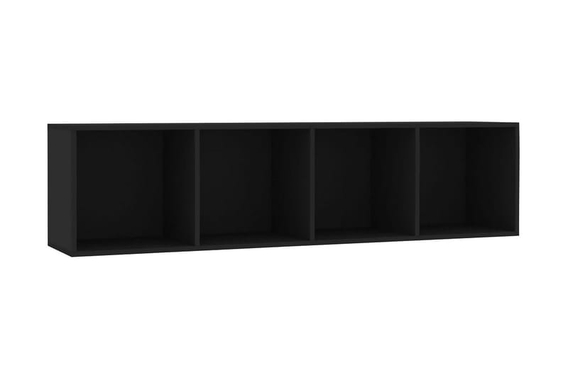 Bokhylla/TV-bänk svart 143x30x36 cm - Svart - Förvaring - Hyllor - Bokhylla