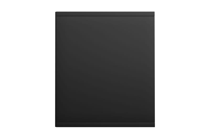 Bokhylla/TV-bänk svart 36x30x143 cm spånskiva - Svart - Förvaring - Hyllor - Bokhylla