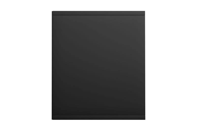 Bokhylla/TV-bänk svart 36x30x143 cm spånskiva - Svart - Bokhylla