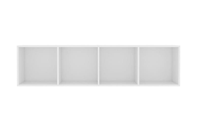Bokhylla/TV-bänk vit 143x30x36 cm - Vit - Förvaring - Hyllor - Bokhylla