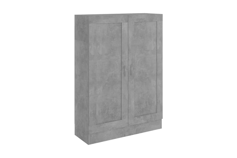 Bokskåp betonggrå 82,5x30,5x115 cm spånskiva - Grå - Förvaring - Hyllor - Bokhylla