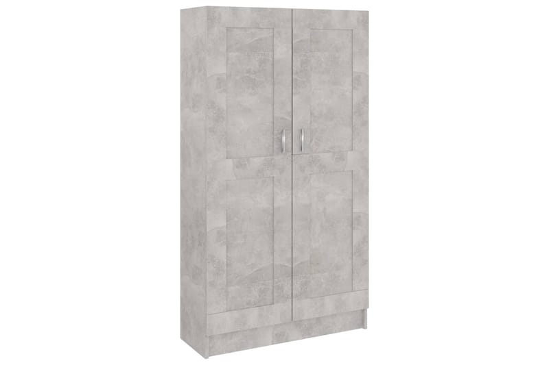 Bokskåp betonggrå 82,5x30,5x150 cm spånskiva - Grå - Förvaring - Hyllor - Bokhylla