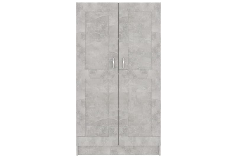 Bokskåp betonggrå 82,5x30,5x150 cm spånskiva - Grå - Förvaring - Hyllor - Bokhylla