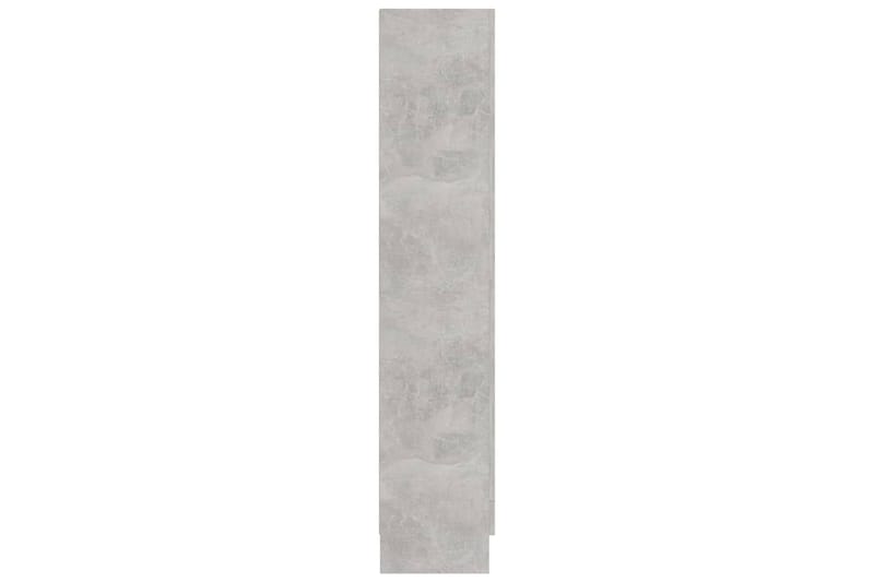 Bokskåp betonggrå 82,5x30,5x150 cm spånskiva - Grå - Förvaring - Hyllor - Bokhylla