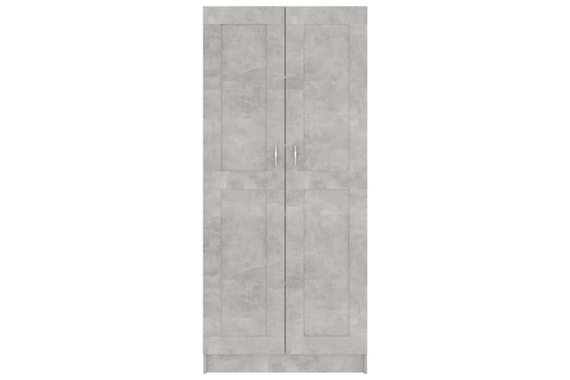 Bokskåp betonggrå 82,5x30,5x185,5 cm spånskiva - Grå - Förvaring - Hyllor - Bokhylla