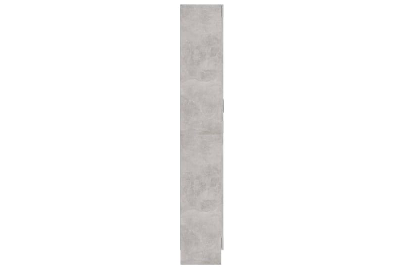 Bokskåp betonggrå 82,5x30,5x185,5 cm spånskiva - Grå - Förvaring - Hyllor - Bokhylla