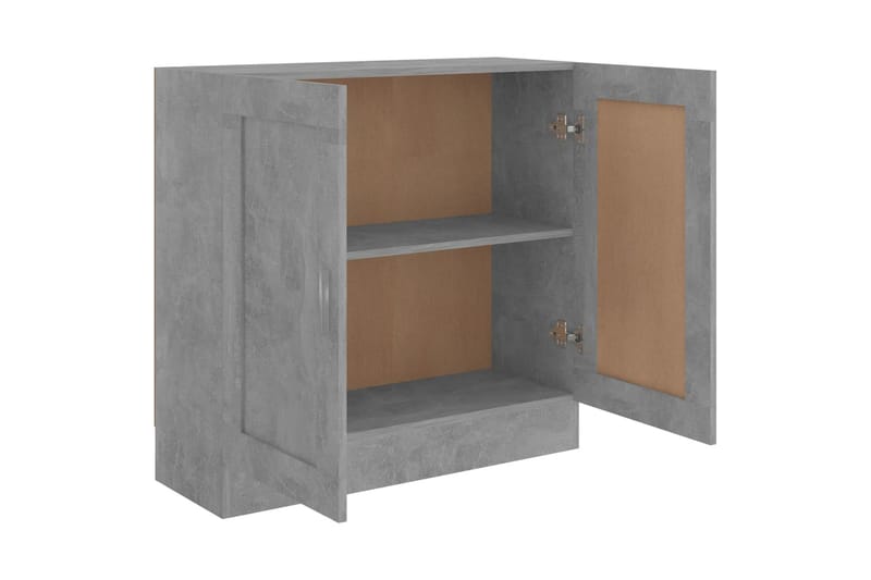 Bokskåp betonggrå 82,5x30,5x80 cm spånskiva - Grå - Förvaring - Hyllor - Bokhylla